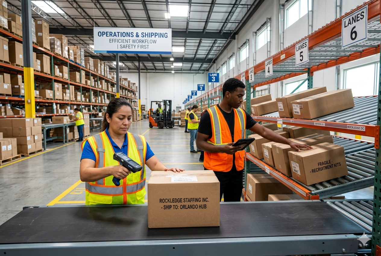 Operations staffing in a warehouse environment